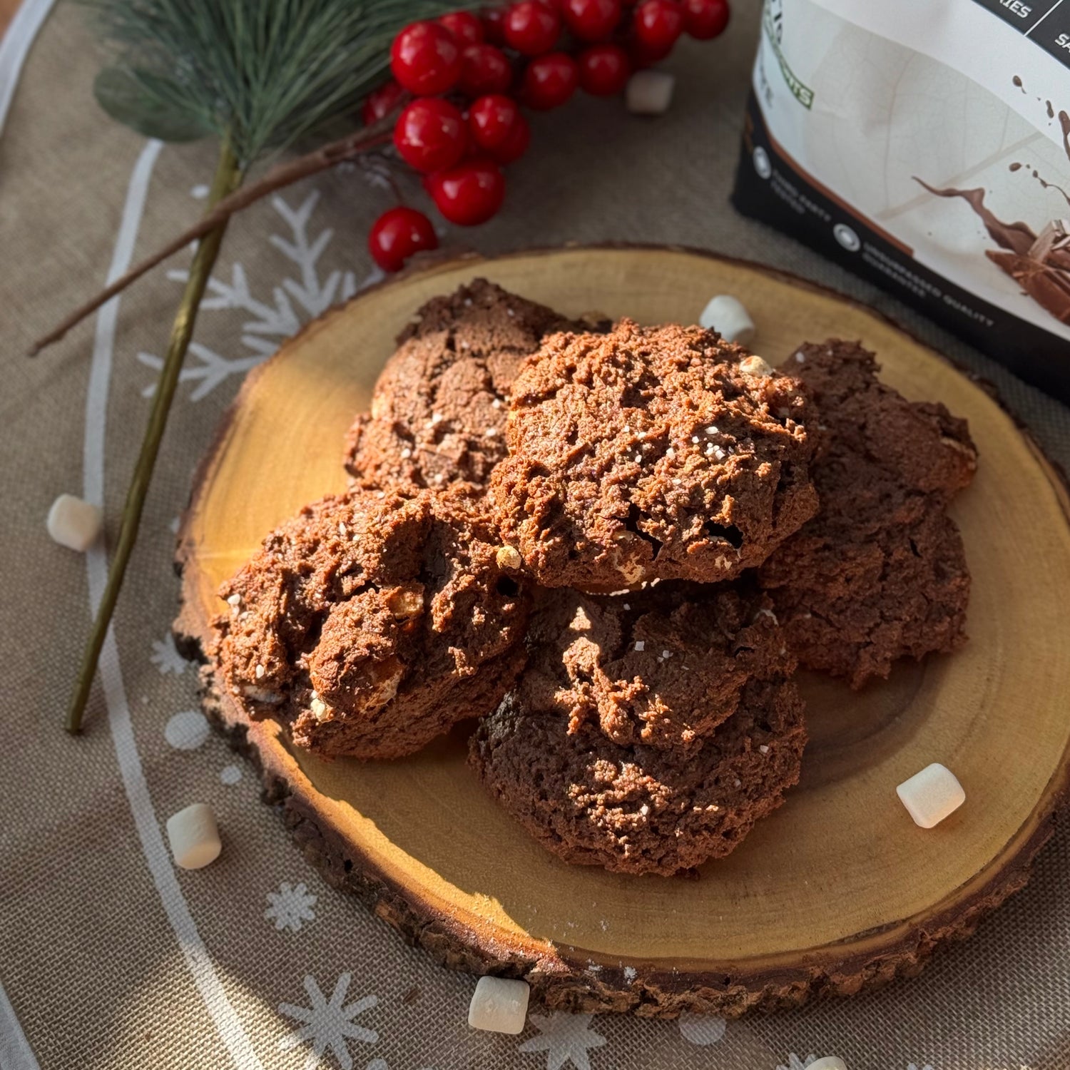 HOT CHOC PROTEIN COOKIES